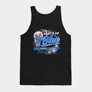 Light It Up Blue For Autism Awareness Day Tank Top